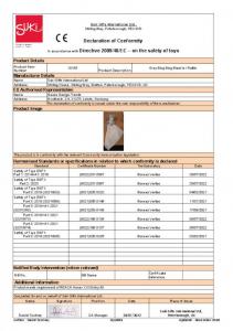 Suki 10165 5053154101654 SK10165 Grey Bing Bing Giraffe Blankie Rattle (3 Pack)