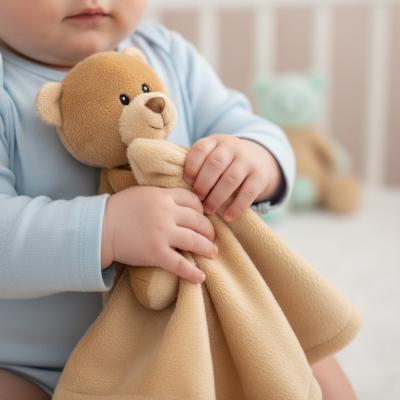 SK14656 Beige Baby Bundles Bear Blankie