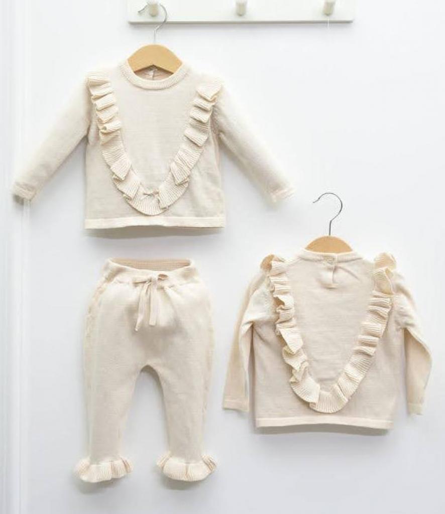 Samli  Premium Collection China * SM6855_Bi Bi Biscuit Frilled Knitwear (0-12 months)