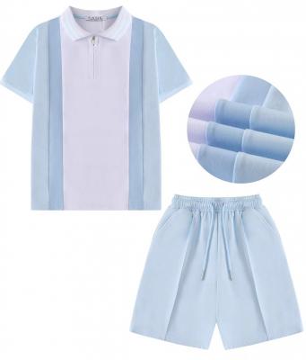 SMYG212  Zip Colourblock Shorts Set  ( 12-24 months)