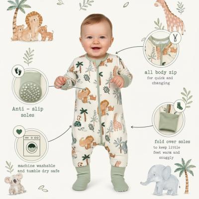 SSSS-0-SAF Safari 0.5 Tog Sleep Suit (3-36 months Choose)