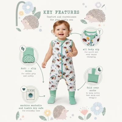 SSSS2-HED Hedgehog 2.5 Tog Sleep Suit (3-36 months Choose)