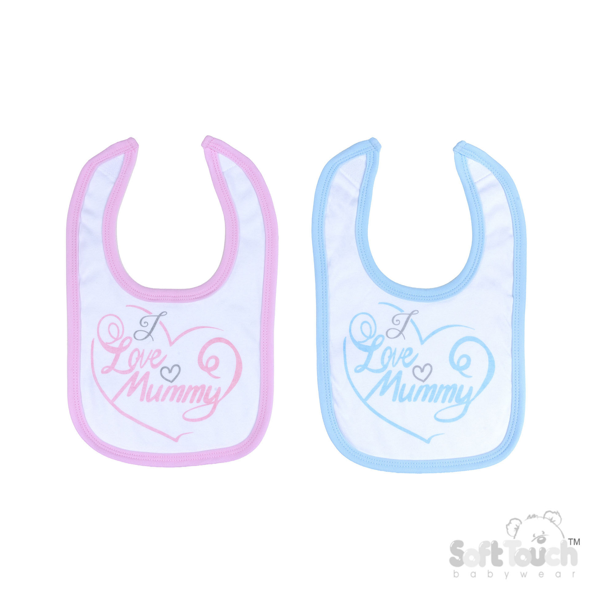 Soft Touch 2P3606-M 5023797200991 ST3606-M I love Mummy bib