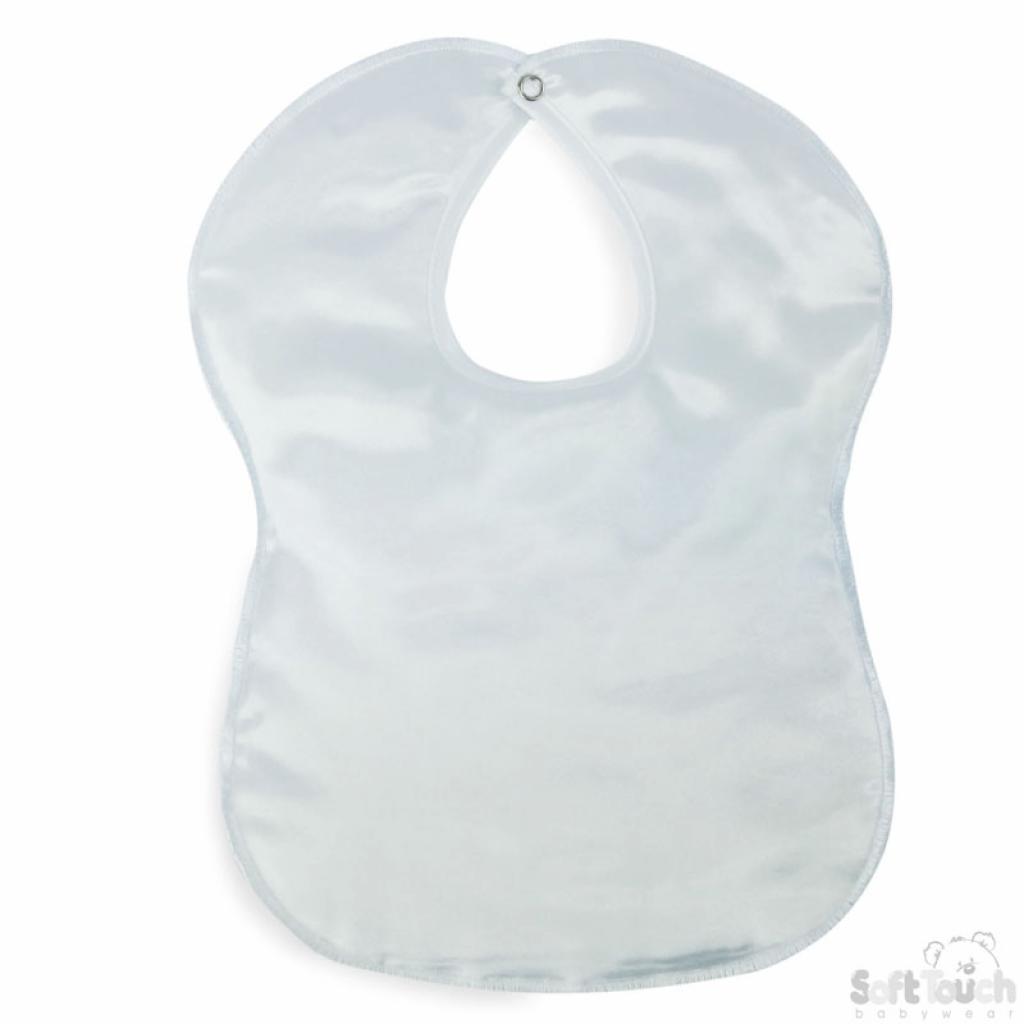 Soft Touch 2P5177-W 5023797201790 ST5177-W Bulk Plain Satin Bib