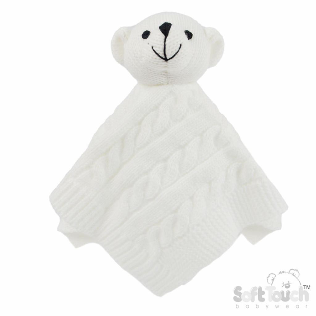 Soft Touch  5023797311697 STACO12-W Elegance cable knit teddy comforter