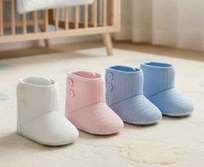 STB2198A Knit Boot with Star Button (6-15 months)