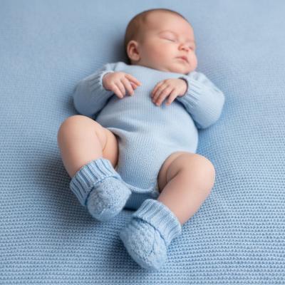 STB460-B Premium Cotton Knitted Booties
