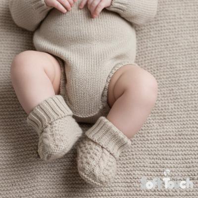 STB460-Bi Biscuit Premium Cotton Knitted Booties
