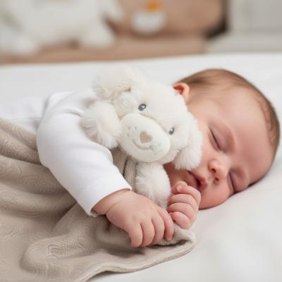 STBC305BI Biscuit Puppy Comforter with embossing