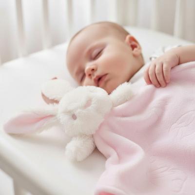 STBC305P Pink Bunny Comforter with embossing