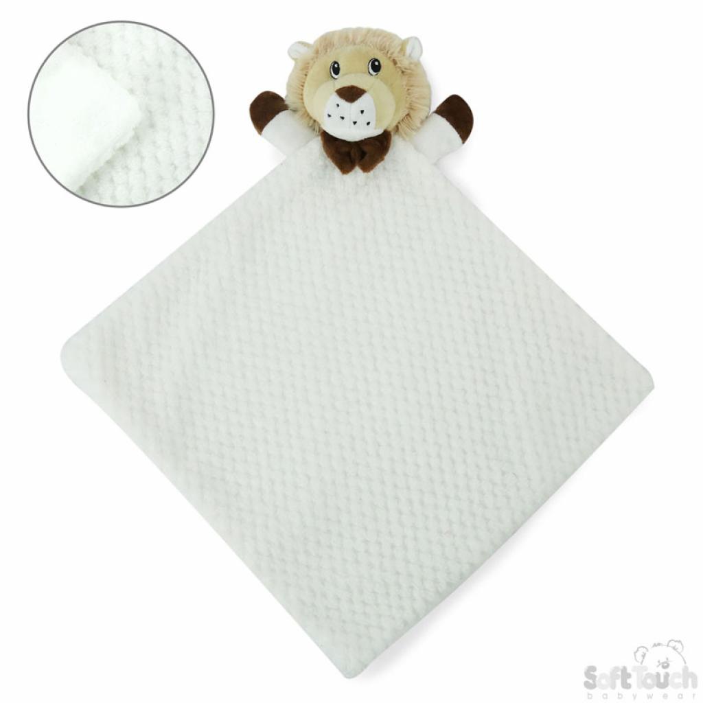 Soft Touch 4BC46-W 5023797309632 STBC46-W White Waffle Lion Comforter