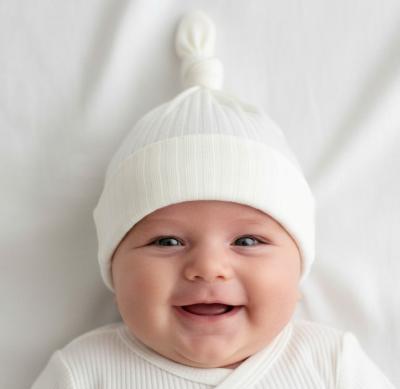 STBH4600-Ma Marshmallow Ribbed Hat (0-6 months)