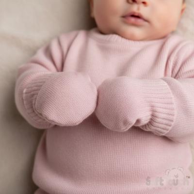 STBM704-C-P Brushed Cotton Mittens Pink (NB-12 months)