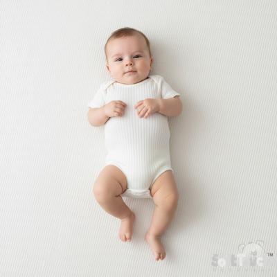 STBS4600-MA-36 Marshmallow Ribbed Bodysuit ( 3-6 months)