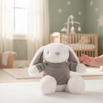 STBU320-W White Rabbit with jumper 20cm