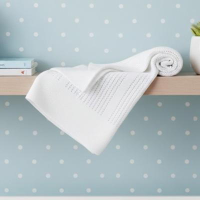 STCBP51-W White Cotton Cellular Blanket