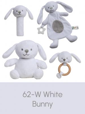 Soft Touch Zero 4EBC62-W 5023797611605 STEBC62-Wh White Eco Bunny Teething Ring Comforter