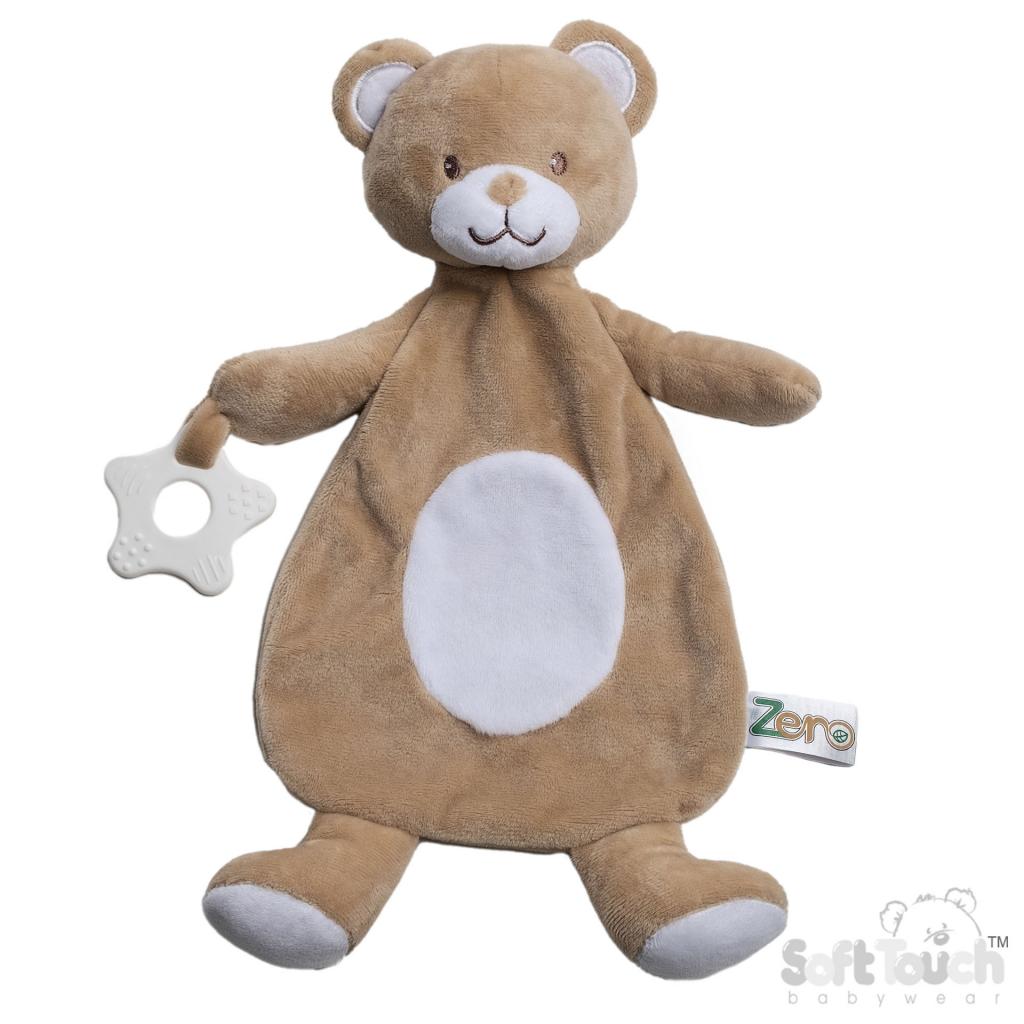 Soft Touch Zero 4EBC64-BR 5023797611612 STEBC64-BR Eco Bear Teething Ring Comforter