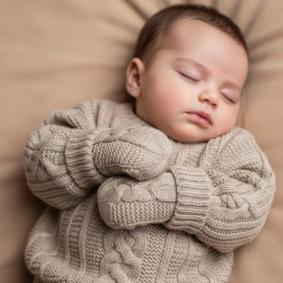 STEBM800-Bis Biscuit "Zero" Cable Mittens (NB-12 months)