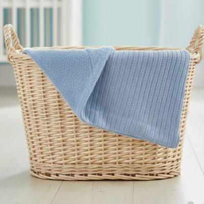 STEFBP122-B Blue Chenille and Sparkle Sherpa Wrap