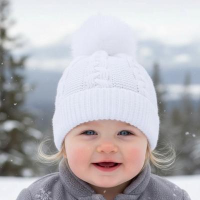 STEH800-W White "Zero" Cable Hat (NB-12 months)