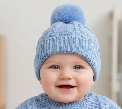 STEH800-B Blue "Zero" Cable Hat (NB-12 months)