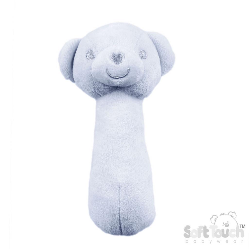 Soft Touch Zero 4ESQ60-B 5023797611537 STESQ60-B Blue Recycled  Squeaky Stick Teddy