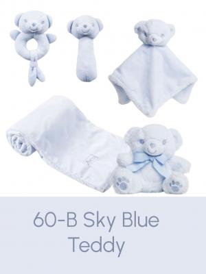 Soft Touch Zero 4ESQ60-B 5023797611537 STESQ60-B Blue Recycled  Squeaky Stick Teddy