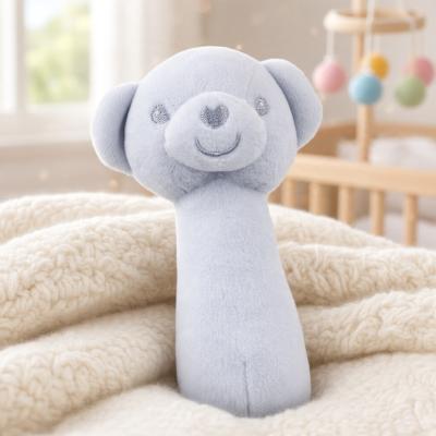 STESQ60-B Blue Recycled Squeaky Stick Teddy