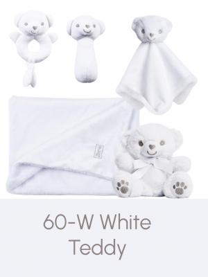 Soft Touch Zero 4EST60-W 5023797611582 STEST60W White Recycled Teddy Bear with Paws 15cm