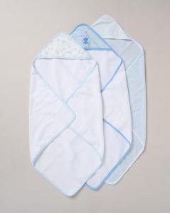 Snuggle Tots F09422 * STF09422 Hooded Towel and Wash Cloth Set "Elephants"