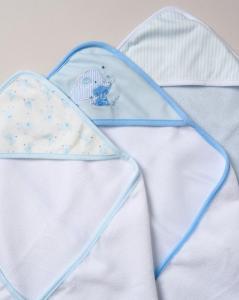 Snuggle Tots F09422 * STF09422 Hooded Towel and Wash Cloth Set "Elephants"