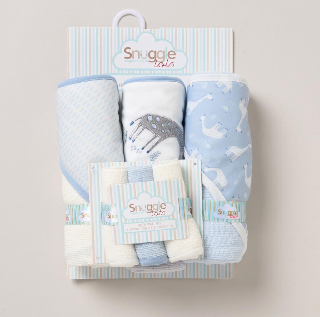 Snuggle Tots F09430  STF09430 Hooded Towel and Wash Cloth Set