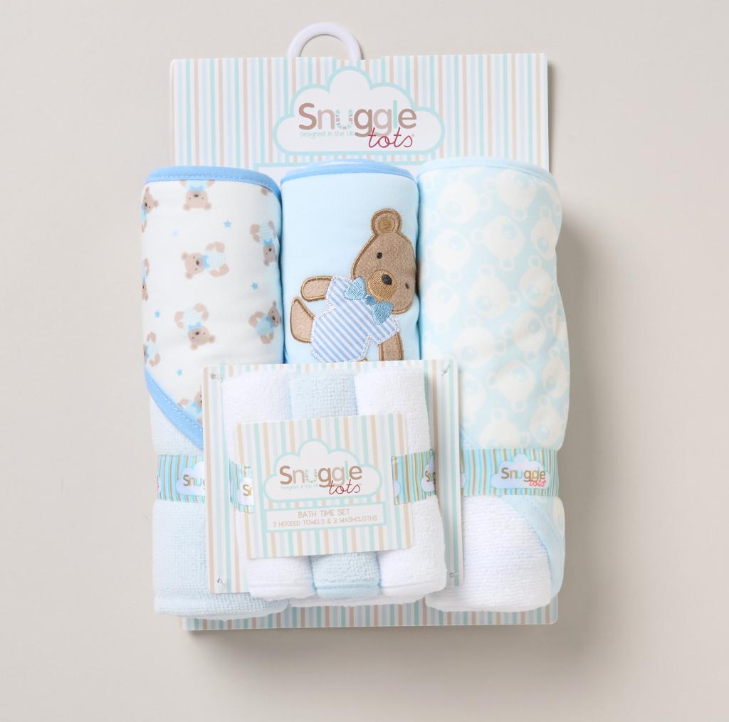 Snuggle Tots F09451  STF09451 Hooded Towel and Wash Cloth Set