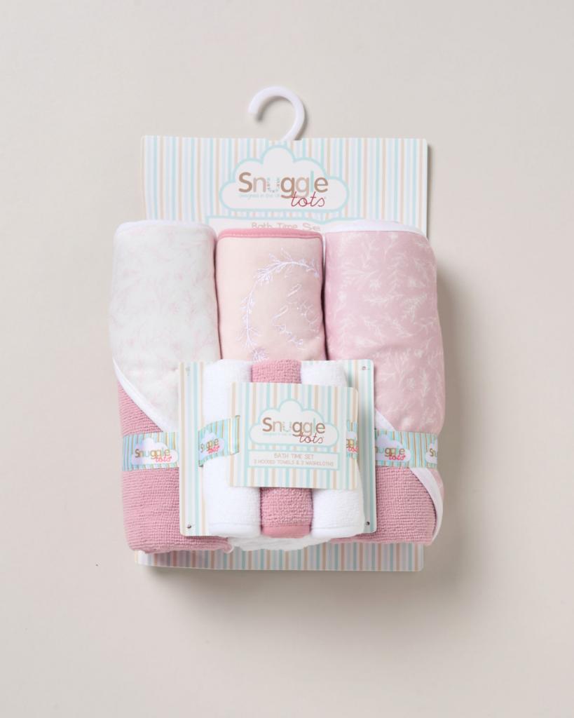 Snuggle Tots F09622  STF09622   Hooded Towel and Wash Cloth Set