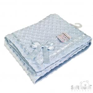 Soft Touch 4FBP152-BP-CO 5023797314148 STFBP242-Bl Blue Bubble Wrap with Sherpa