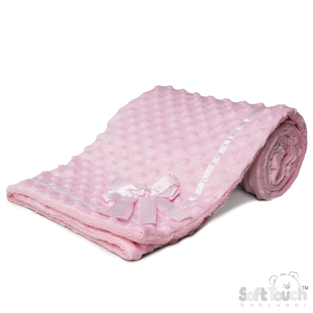Soft Touch 4FBP242 5023797314131 STFBP242-P Pink Bubble Wrap with Sherpa