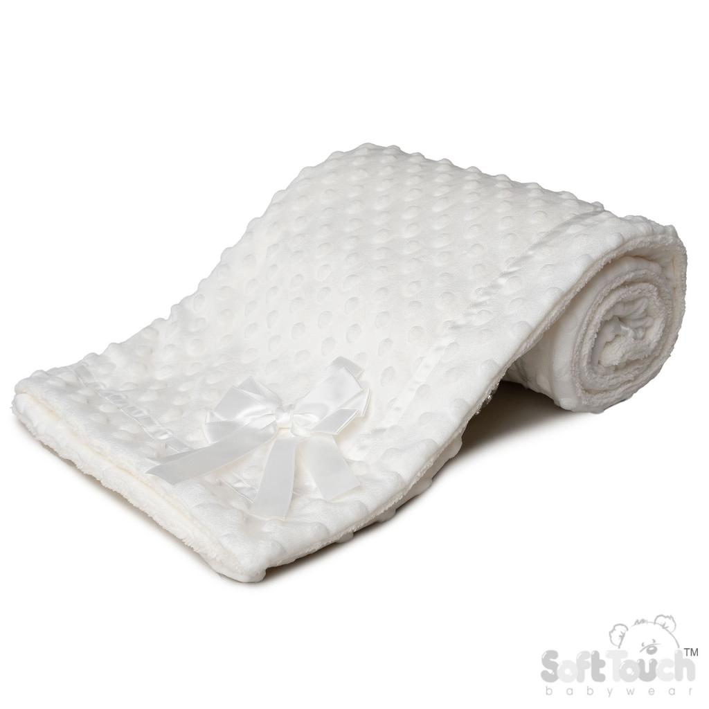 Soft Touch 4FBP242-W 5023797314124 STFBP242-W White Bubble Wrap with Sherpa
