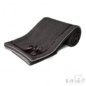 STFBP246-CG  Grey Cable wrap with sherpa back 