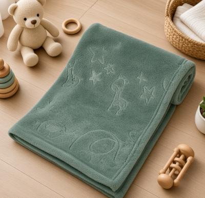STFBP305-SG Sage Green "Animals" Embossed Wrap