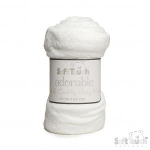 Soft Touch 4FBP305 5023797314568 STFBP305-W White "Animals" embossed wrap