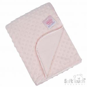 Soft Touch 4fbp80-p 5023797311123 STFBP80-BP BABY PINK Bubble wrap with satin on hanger