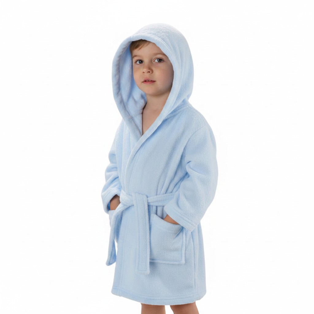 Soft Touch  5023797202261 STFBR17-B Sky Blue Child Robe (2-6 years )