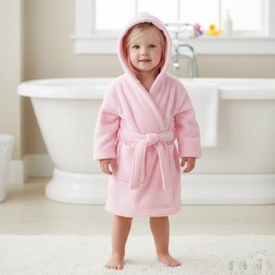 STFBR17-P  Child Pink Robe   (2-6 years )