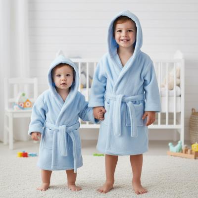 STFBR20-B  Sky Blue Infant Coral Fleece Robe  (Choose Size)
