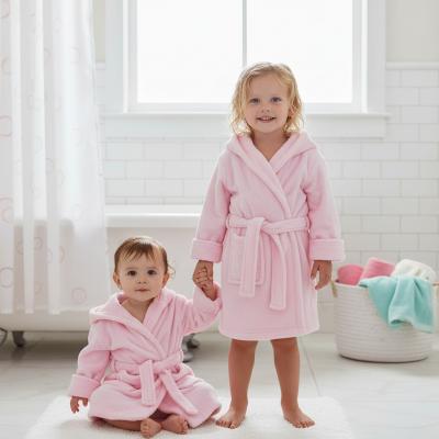 STFBR21P  Infant Coral Fleece Robe Pink  (Choose 0-24)