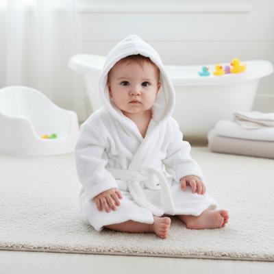 STFBR22-W White Infant Coral Fleece Robe (Choose 0-24)