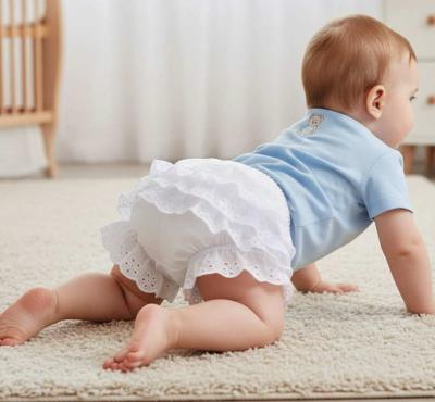 STFP01W  Cotton White Pants  (0-18 months)