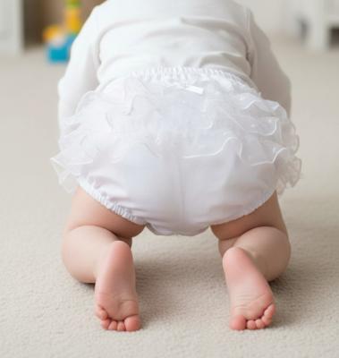 STFP24W White Lace Pants (Newborn - 24 months)