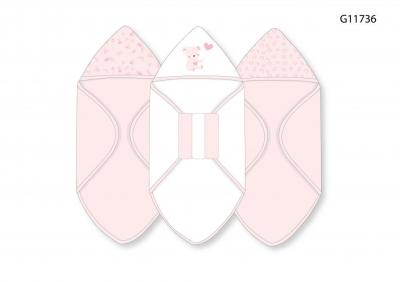 Snuggle Tots G11736 * STG11736 Hooded Towel and Wash Cloth Set "Teddy"